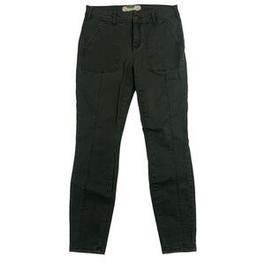Anthropologie by Anthropologie Green Moto Skinny Denim Jeans 28 Cotton Stretch